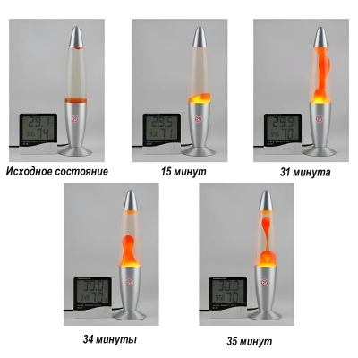 Настольная лампа-ночник LAVA ORANGE-6