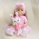 Силиконовая кукла Реборн девочка Оля 55 см, говорящая
